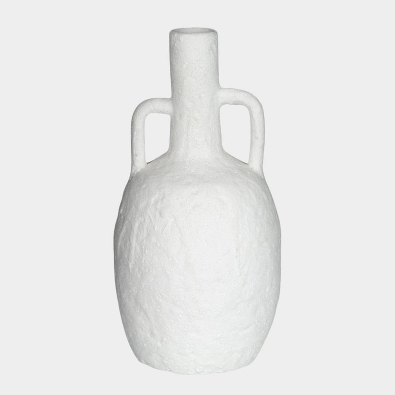 VASE MATT WHITE RAW